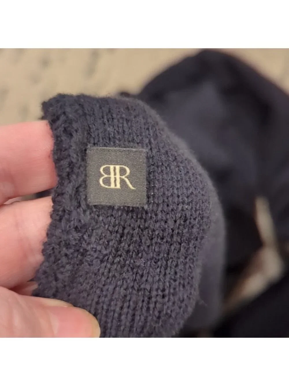 Banana Republic navy blue cable knit sweater